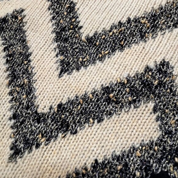 VTG FlatTop Y2K 80s Rhinestone Sweater XS Sixteen Candles 90s Black Angora Blend - Picture 5 of 9